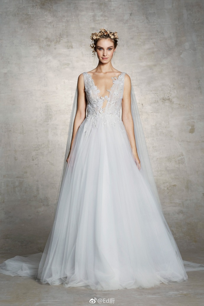 Marchesa Bridal Spring 2019仙女的嫁纱婚纱礼服图片