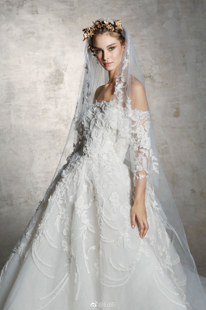 Marchesa Bridal Spring 2019仙女的嫁纱婚纱礼服图片