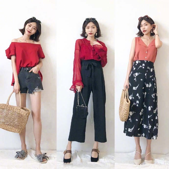 恬静温柔的入夏穿搭look