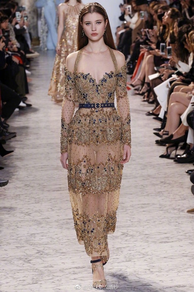 欧美仙女品牌Elie Saab 2017走秀礼服图片