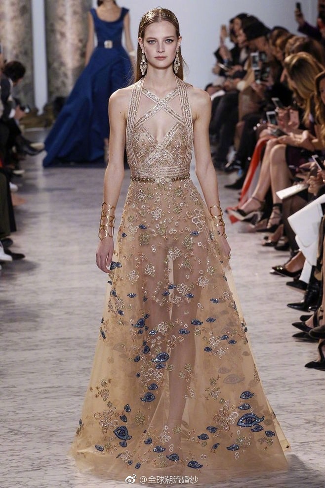 欧美仙女品牌Elie Saab 2017走秀礼服图片