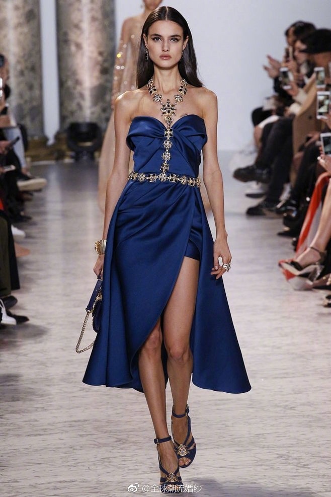 欧美仙女品牌Elie Saab 2017走秀礼服图片