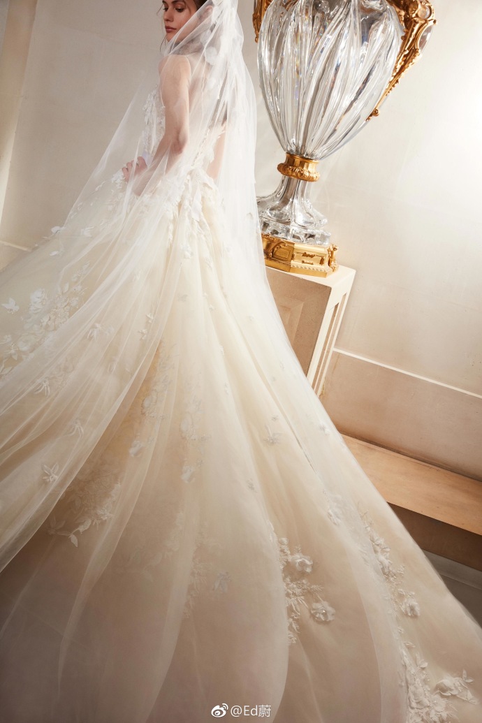 Elie Saab 2019春夏高级婚纱礼服系列仙女裙图片