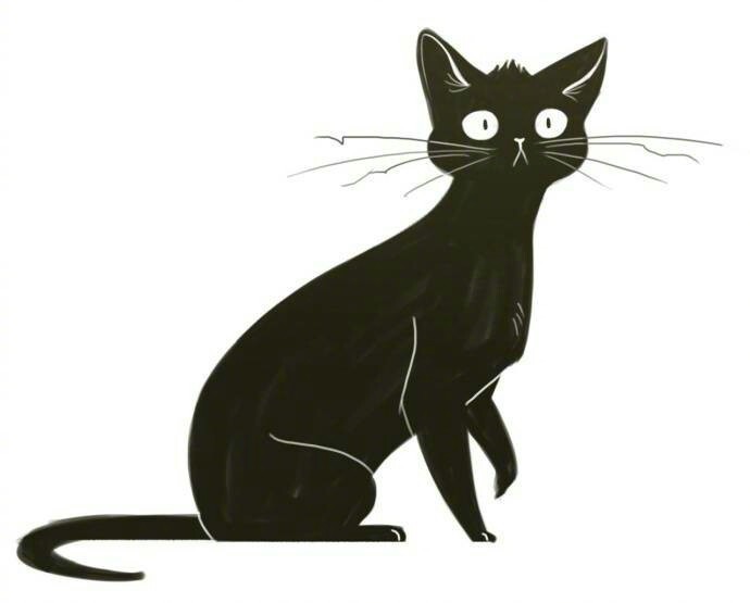 猫咪插画图片