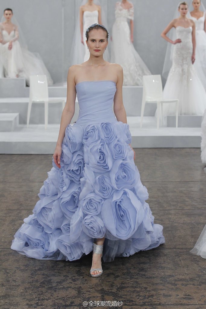 莫尼克·鲁里耶 (Monique Lhuillier) 2015春季婚纱图片