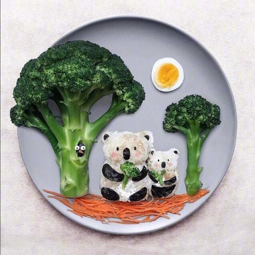 超可爱的食物拼盘图片