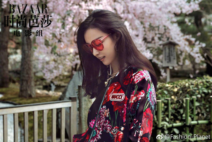 南京美女明星倪妮登上中国版《时尚芭莎》杂志