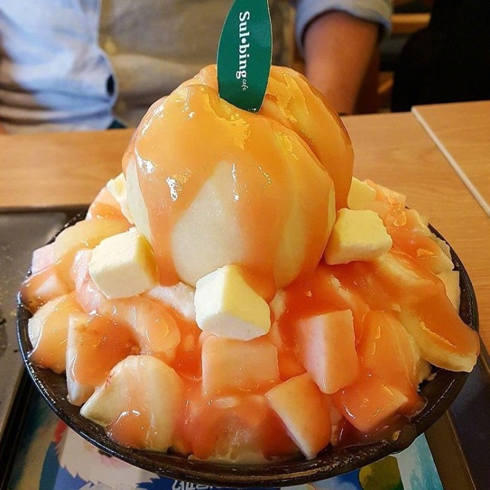 水蜜桃沙冰图片