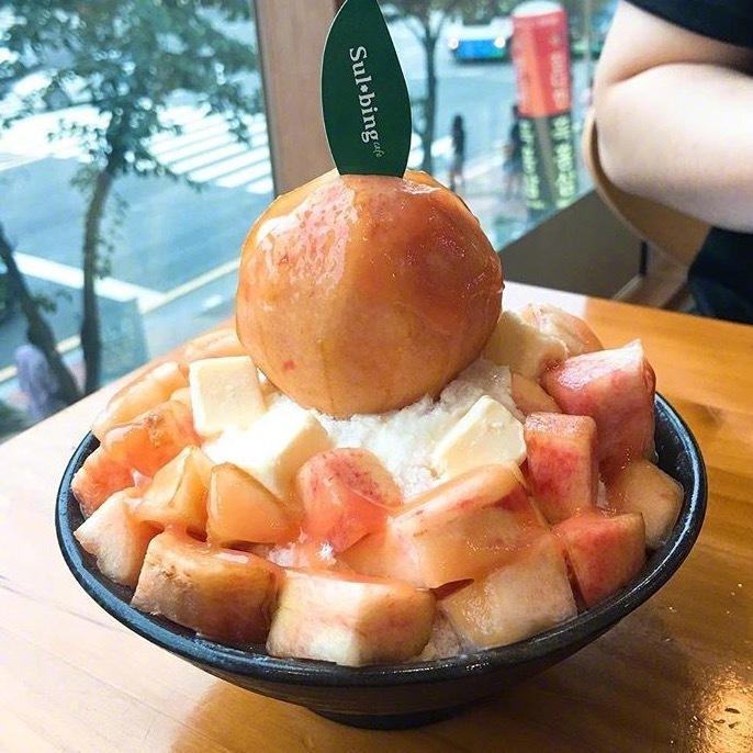 水蜜桃沙冰图片