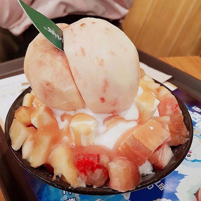 水蜜桃沙冰图片