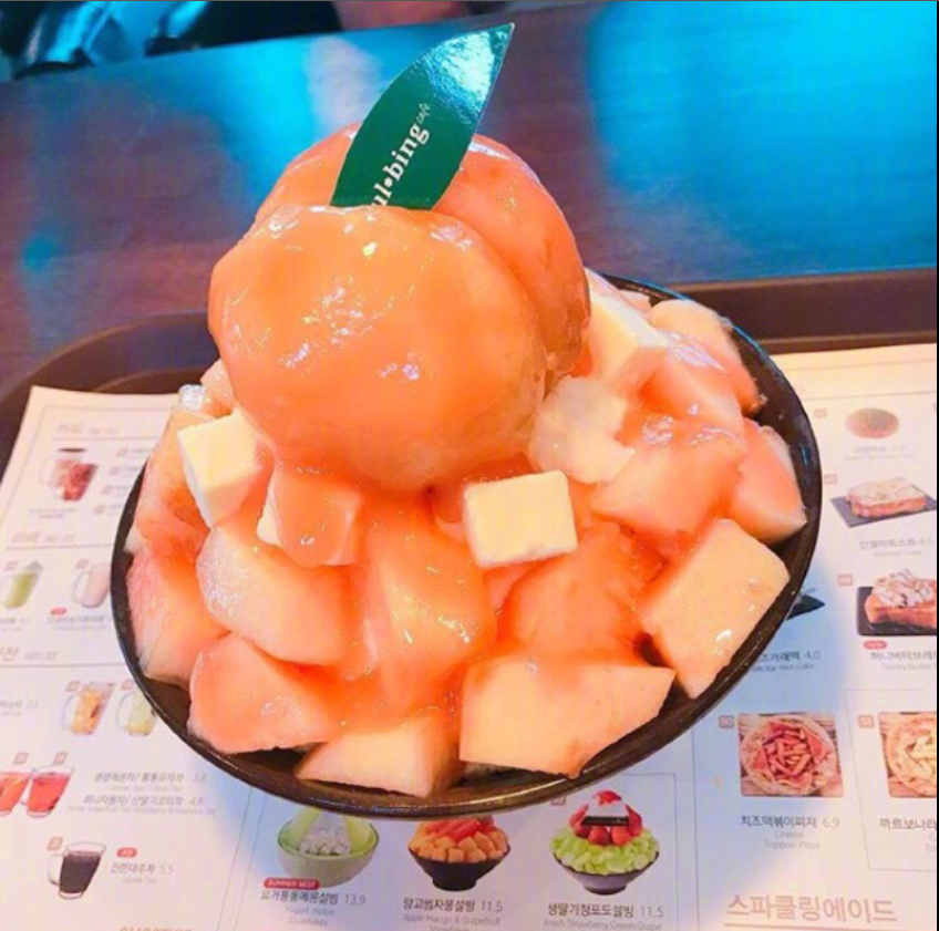 水蜜桃沙冰图片