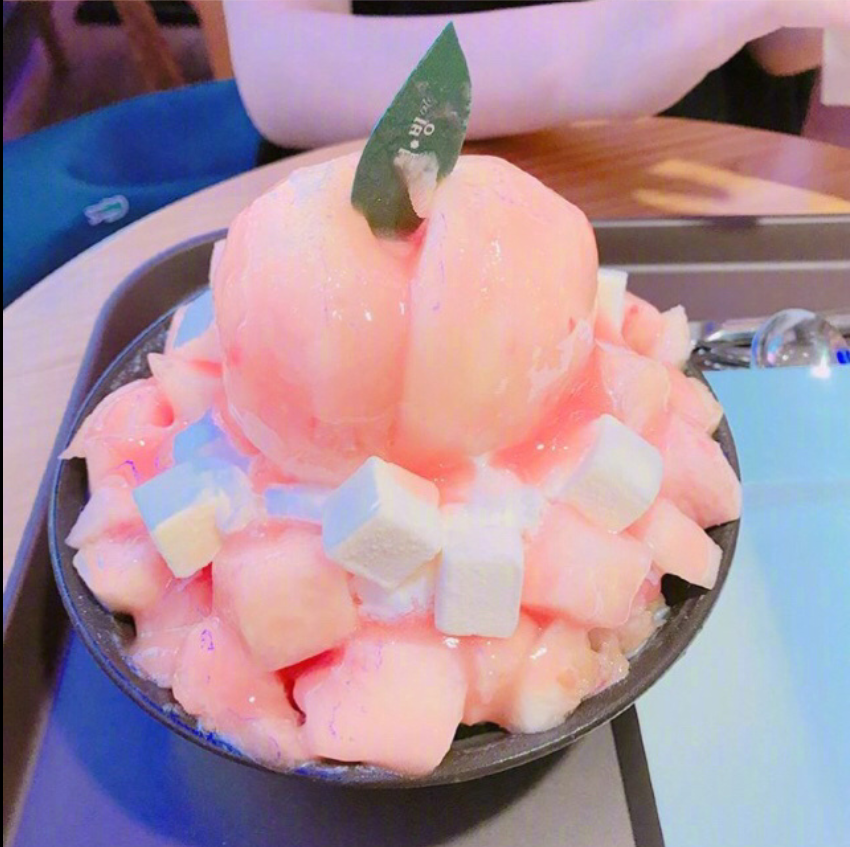 水蜜桃沙冰图片