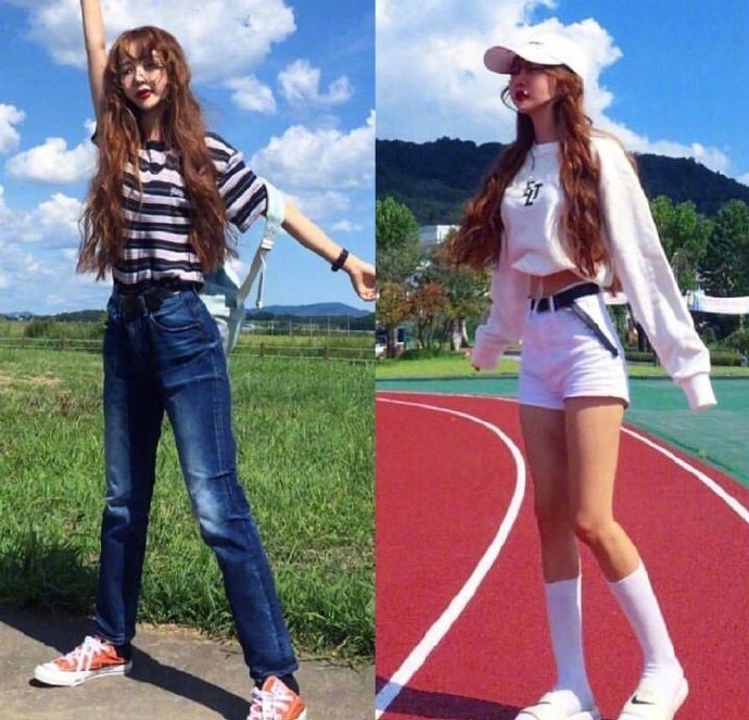 复古运动风的少女穿搭参考格外迷人