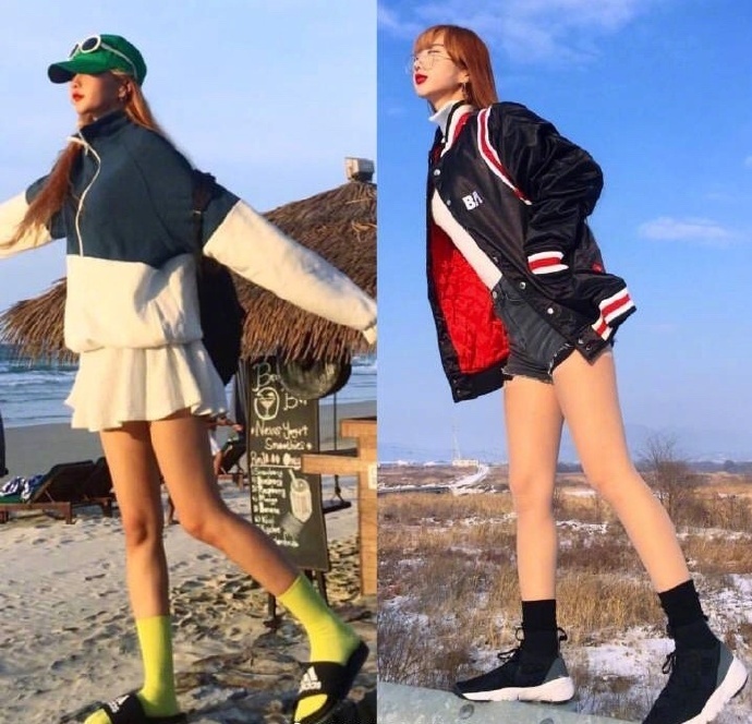 复古运动风的少女穿搭参考格外迷人