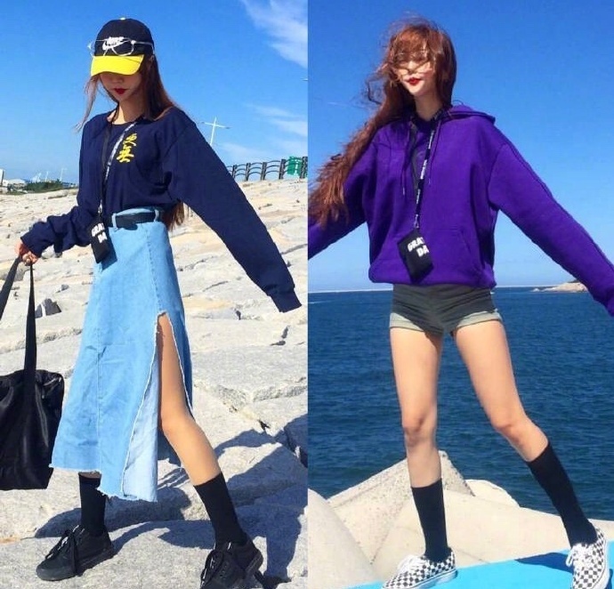 复古运动风的少女穿搭参考格外迷人