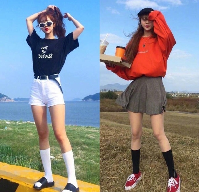 复古运动风的少女穿搭参考格外迷人
