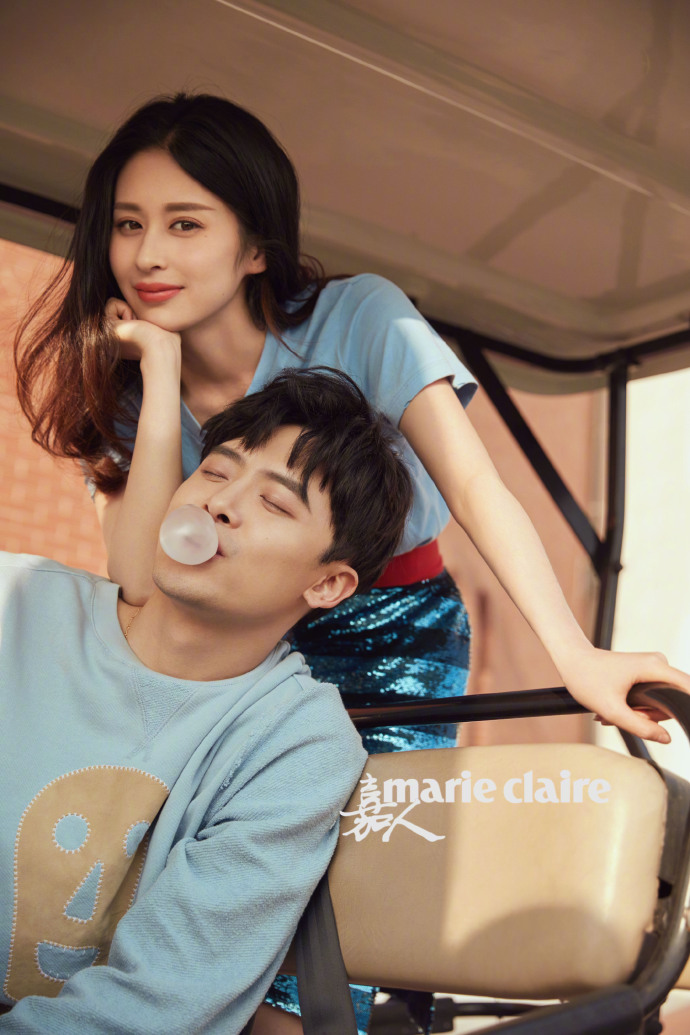 明星夫妻付辛博颖儿为杂志拍摄的婚纱照曝光