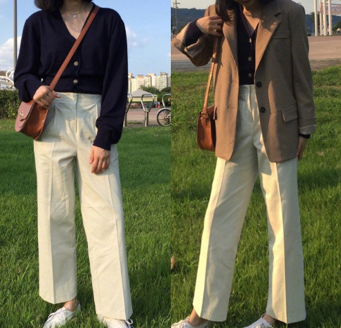 160女生中性风穿搭参考