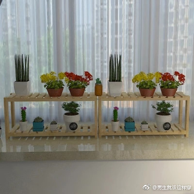 在阳台上来一个好看的花架唯美图片