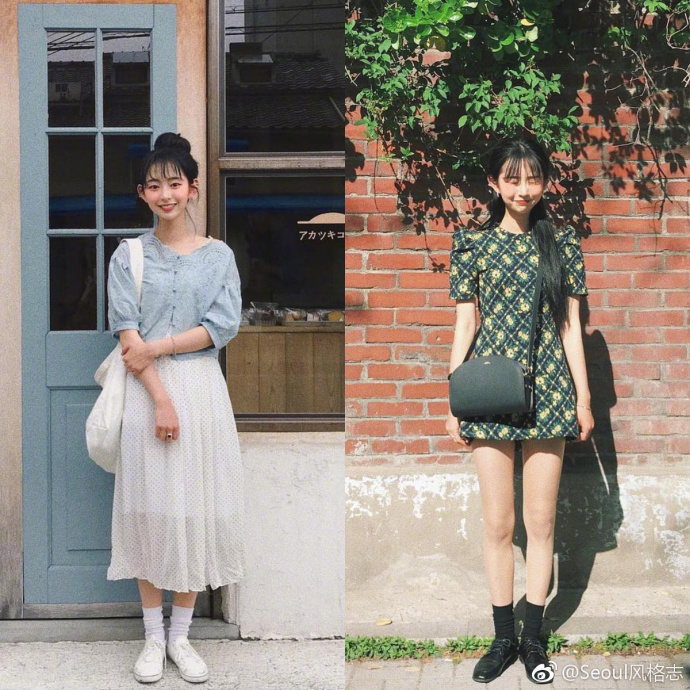 唯美百变的度假风裙装穿搭参考
