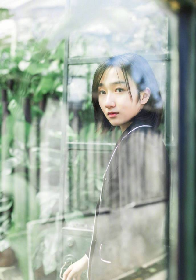短发清纯美女白羊菌子校服小清新图片