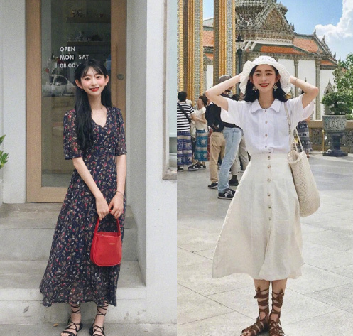 唯美百变的度假风裙装穿搭春夏就应该穿得仙仙