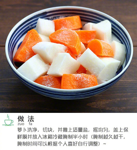 下饭菜四川泡菜改良版酸甜腌萝卜的做法
