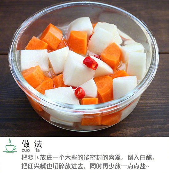 下饭菜四川泡菜改良版酸甜腌萝卜的做法