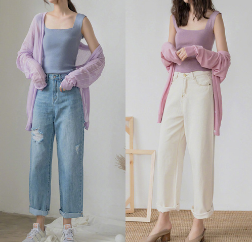 18套今夏最休闲装扮颜色温柔又舒服穿搭参考