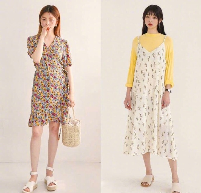 chic感少女连衣裙被甜甜的夏日感击倒