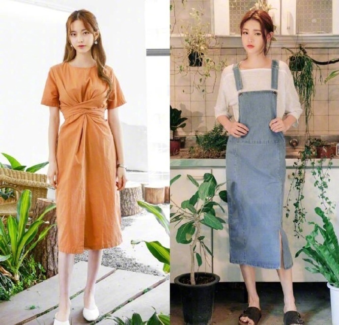 chic感少女连衣裙被甜甜的夏日感击倒