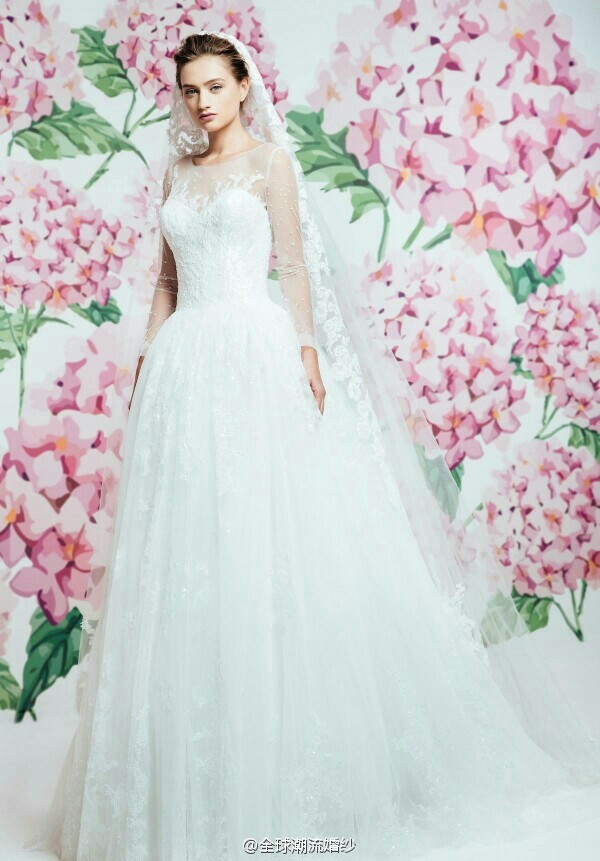 Georges Hobeika2017系列甜美清新的婚纱图片
