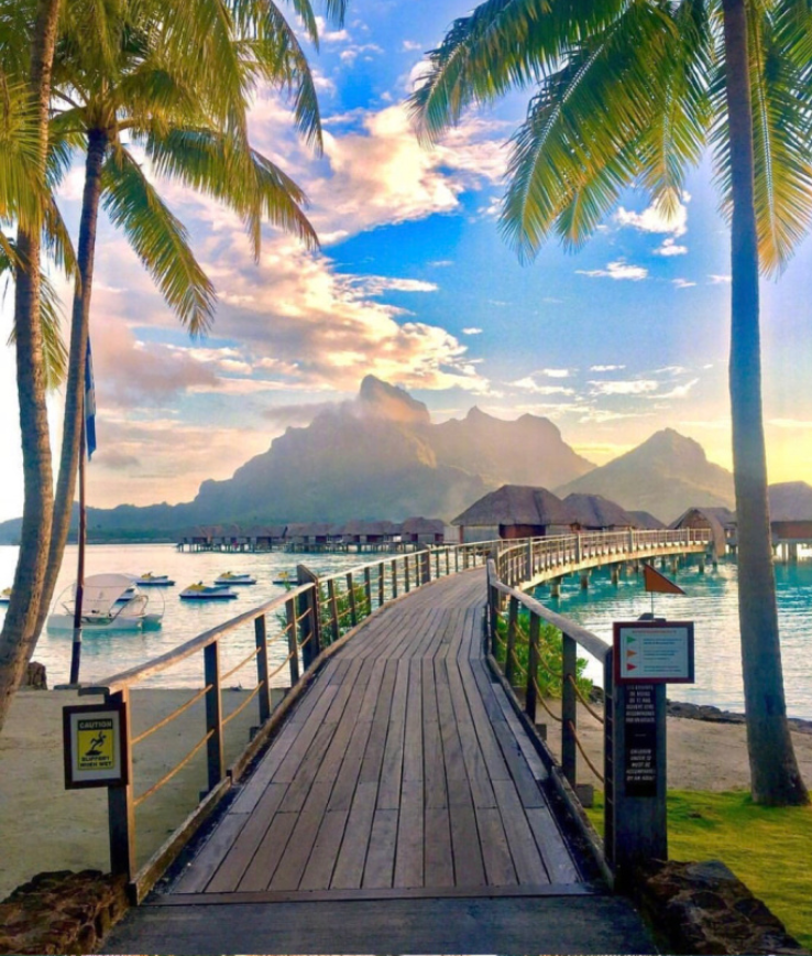 大溪地Borabora岛风景图片