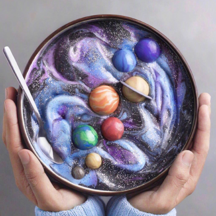 唯美的星空系列甜品图片