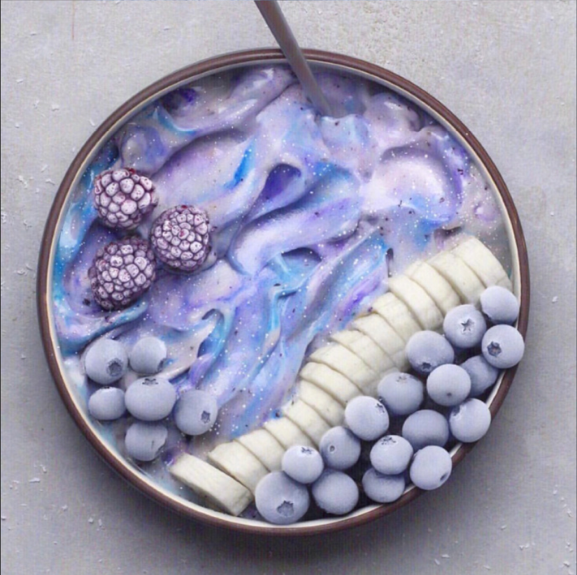 唯美的星空系列甜品图片