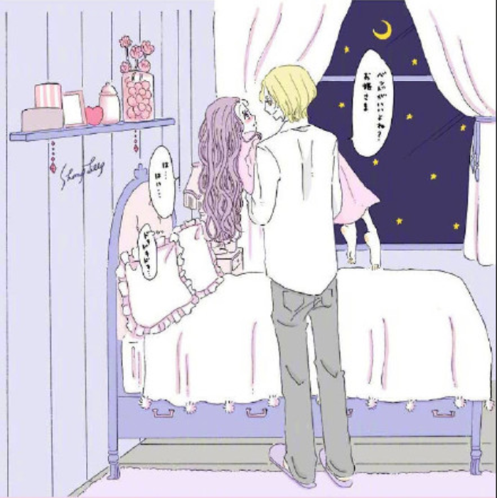 甜蜜又温馨的情侣日常小插画图片