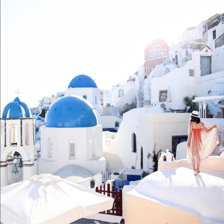 Santorini希腊圣托里尼风景图片
