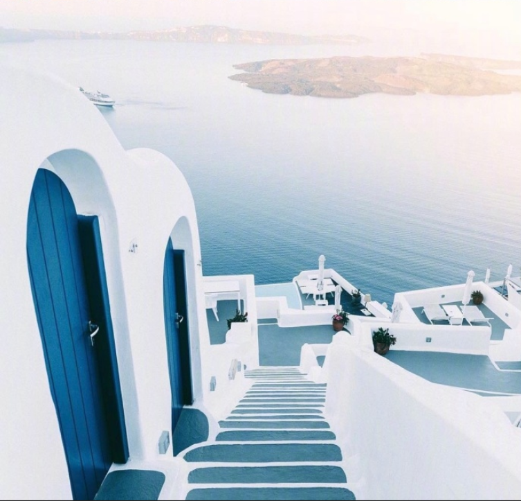 Santorini希腊圣托里尼风景图片
