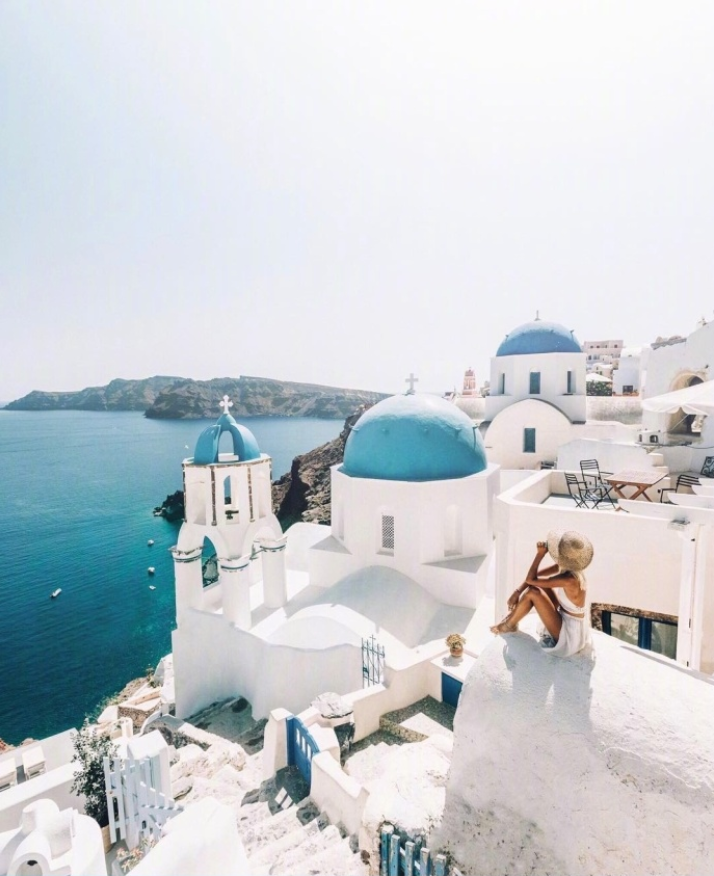 Santorini希腊圣托里尼风景图片