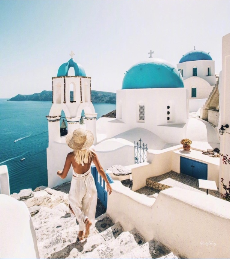 Santorini希腊圣托里尼风景图片