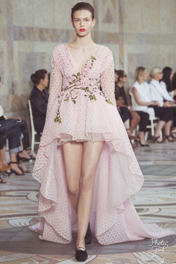 欧美婚纱品牌Giambattista Valli2017高级定制花团锦簇