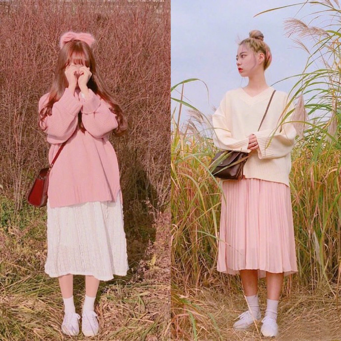 满满的少女感清甜粉嫩的搭配示范