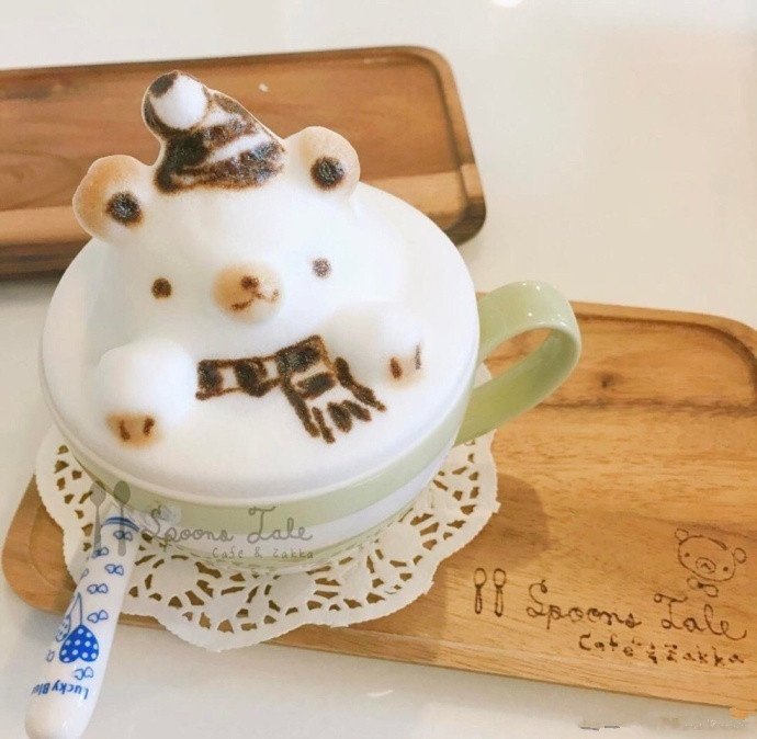 每天下午茶来一杯这样可爱的咖啡如何赞不赞