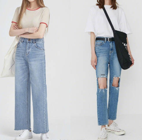 高挑女孩的学生穿搭look参考