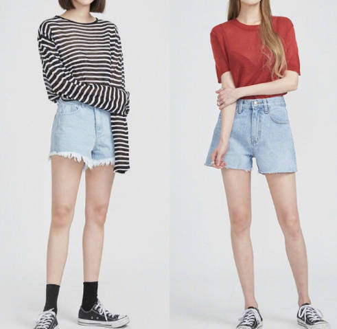 高挑女孩的学生穿搭look参考
