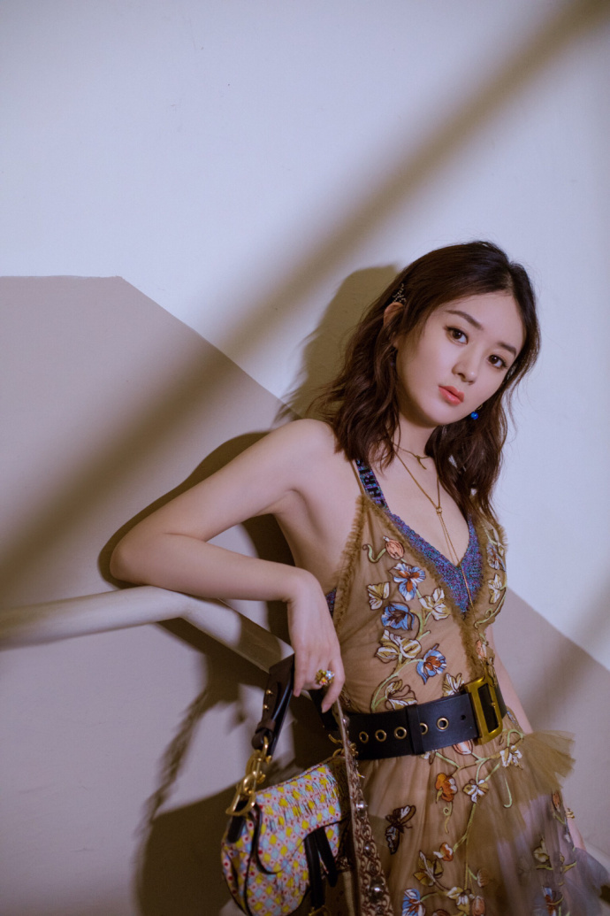 赵丽颖图片_河北美女明星赵丽颖高贵典雅复古长
