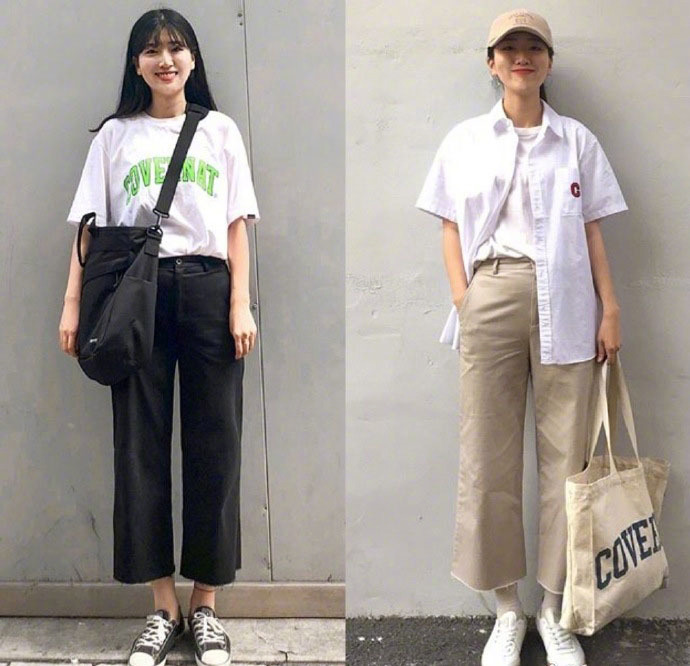 开学季学院风简洁舒适穿搭参考
