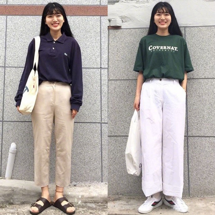 开学季学院风简洁舒适穿搭参考