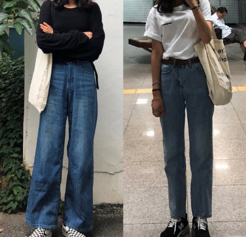 简单易学不会出错的超简洁学生风牛仔裤搭配