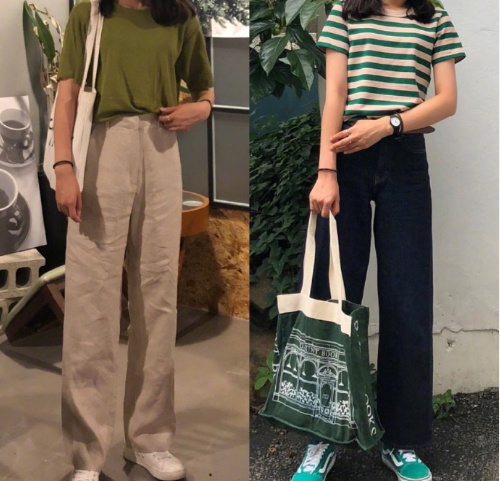 简单易学不会出错的超简洁学生风牛仔裤搭配